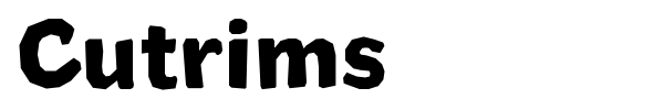 Cutrims font preview